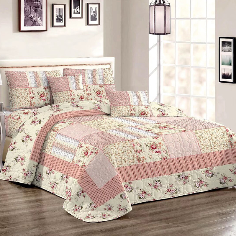 Quilted Printed Bed Cover Set