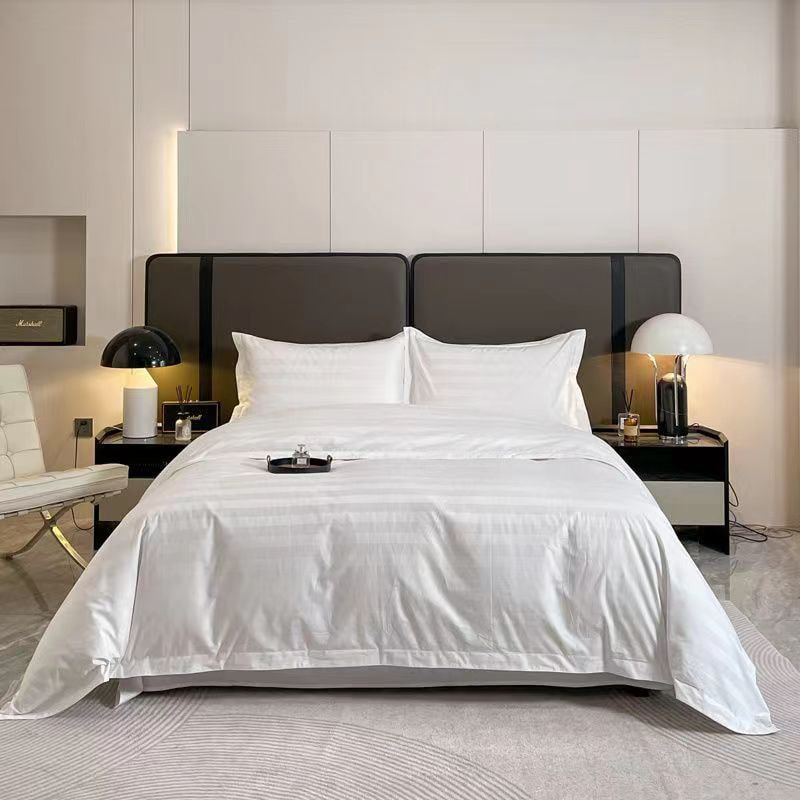 Stripes Pure Cotton Hotel Linen Bed Sheet Set