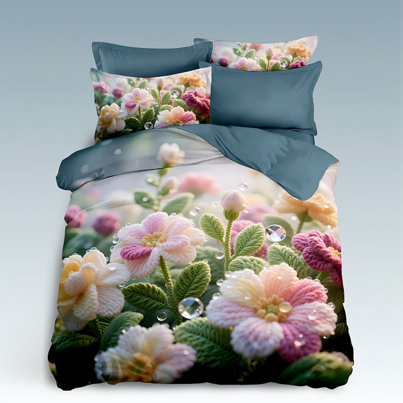 5D Floral Digital Print Bedding Set - ‌Blooming Garden
