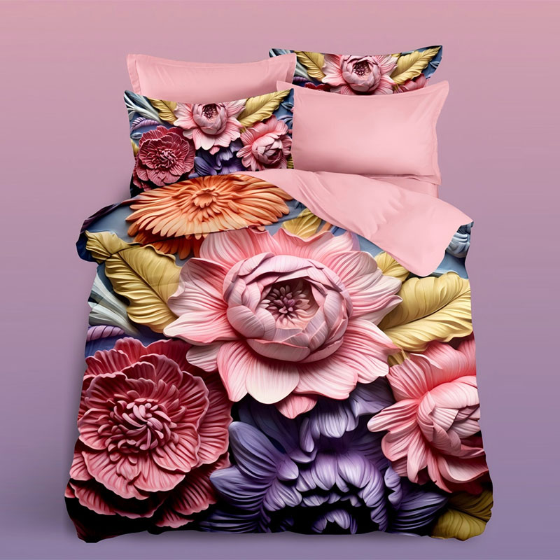 ‌5D Floral Digital Print Bedding Set -Bohemian Mandala