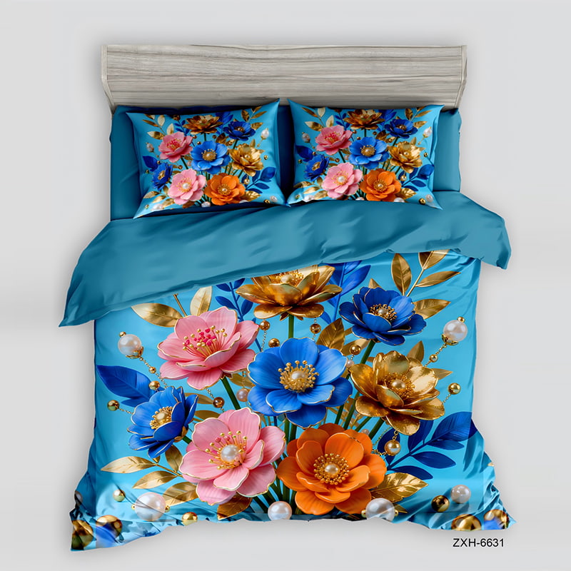 5D Floral Digital Print Bedding Set - ‌Garden Bloom