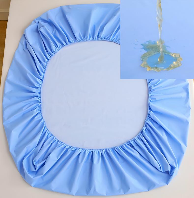 Soft Brushed Waterproof Fitted Sheet – Skin-Friendly Fabric with 360° Mattress Protection