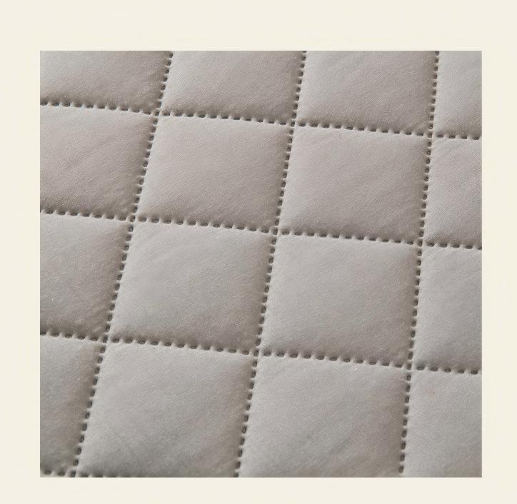 Washed Brushed Quilted Waterproof Fitted Sheet with Ultrasonic Design – Soft, Breathable & 360° Mattress Protection