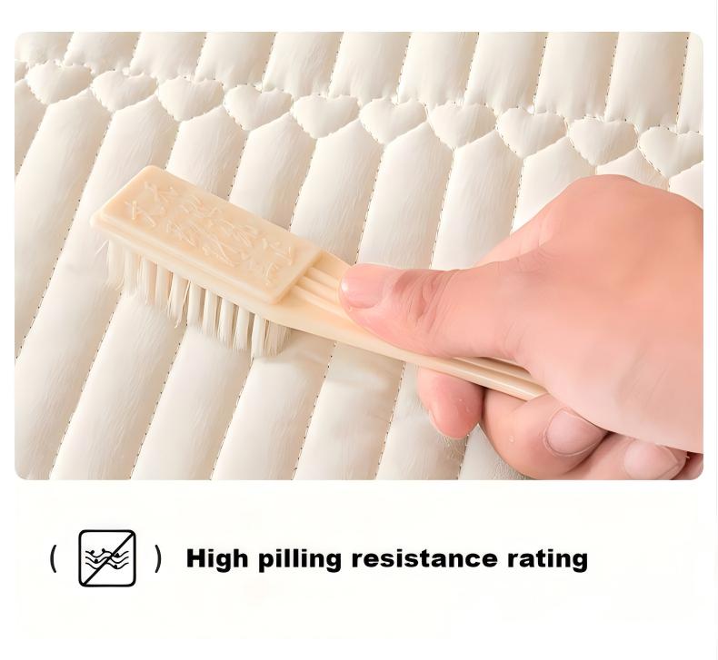 Washed Brushed Quilted Waterproof Fitted Sheet with Parallel Stripe Design – Soft, Breathable, Anti-Slip & 360° Mattress Protection