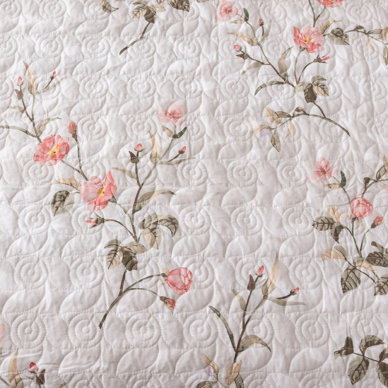 Printed Microfiber Quilted Bedspread Set – Soft, Breathable & Easy-Care 3-Piece Bedspread Set 