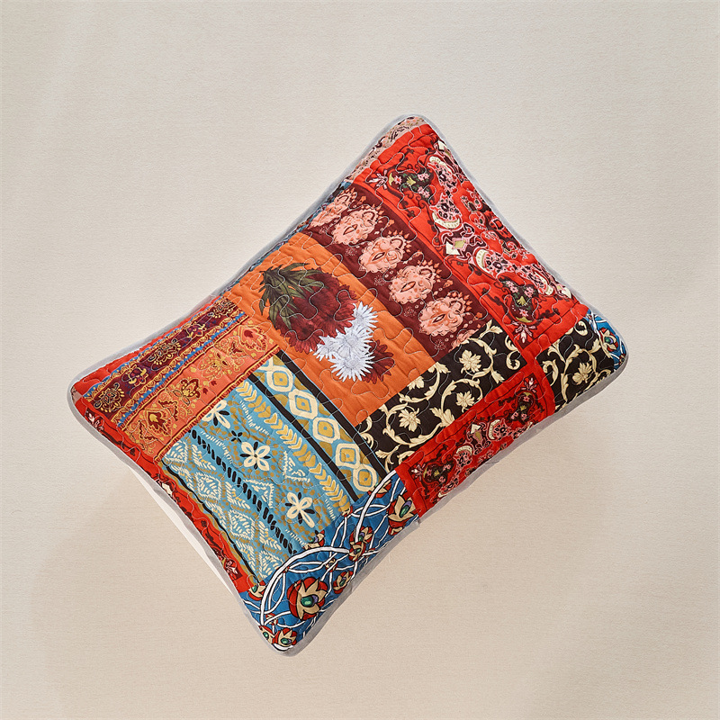 Bohemian Style Quilted Microfiber Bedspread Set – Soft, Reversible & Down-Alternative Filling