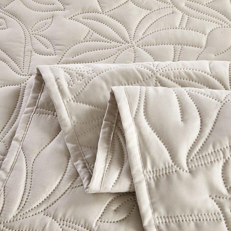 Microfiber Quilted Bedspread Set – Tropical Breeze Ultrasonic Embossed, 3-Piece Soft & Breathable Bedspread Set