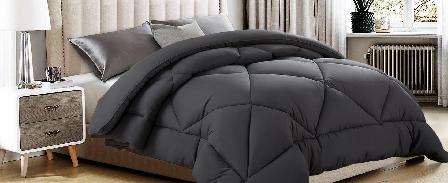 Microfiber Brushed Comforter Set – Soft, Breathable & Lightweight Bedding with Diamond Quilted Design