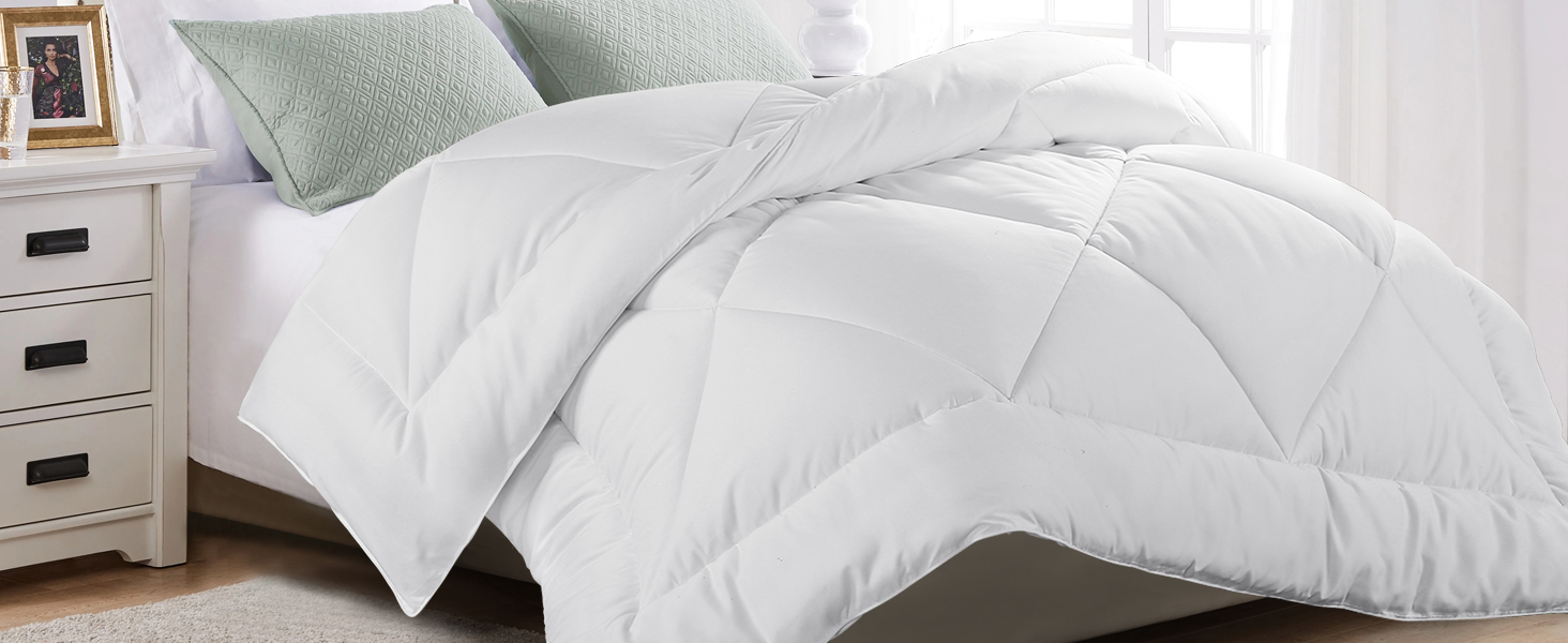 Microfiber Brushed Comforter Set – Soft, Breathable & Lightweight Bedding with Diamond Quilted Design