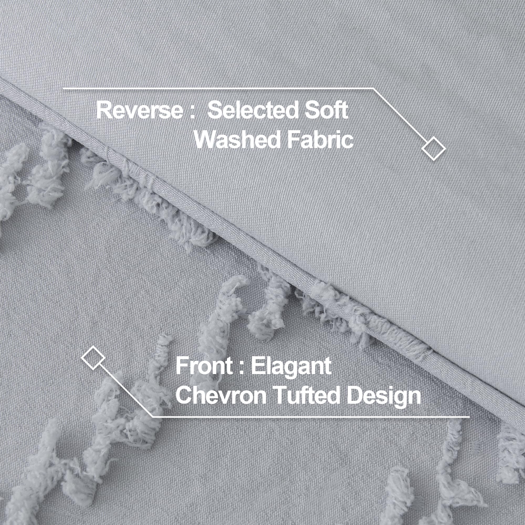 Chevron Tufted Comforter Set – Textured Design, Soft & Lightweight All-Season Bedding