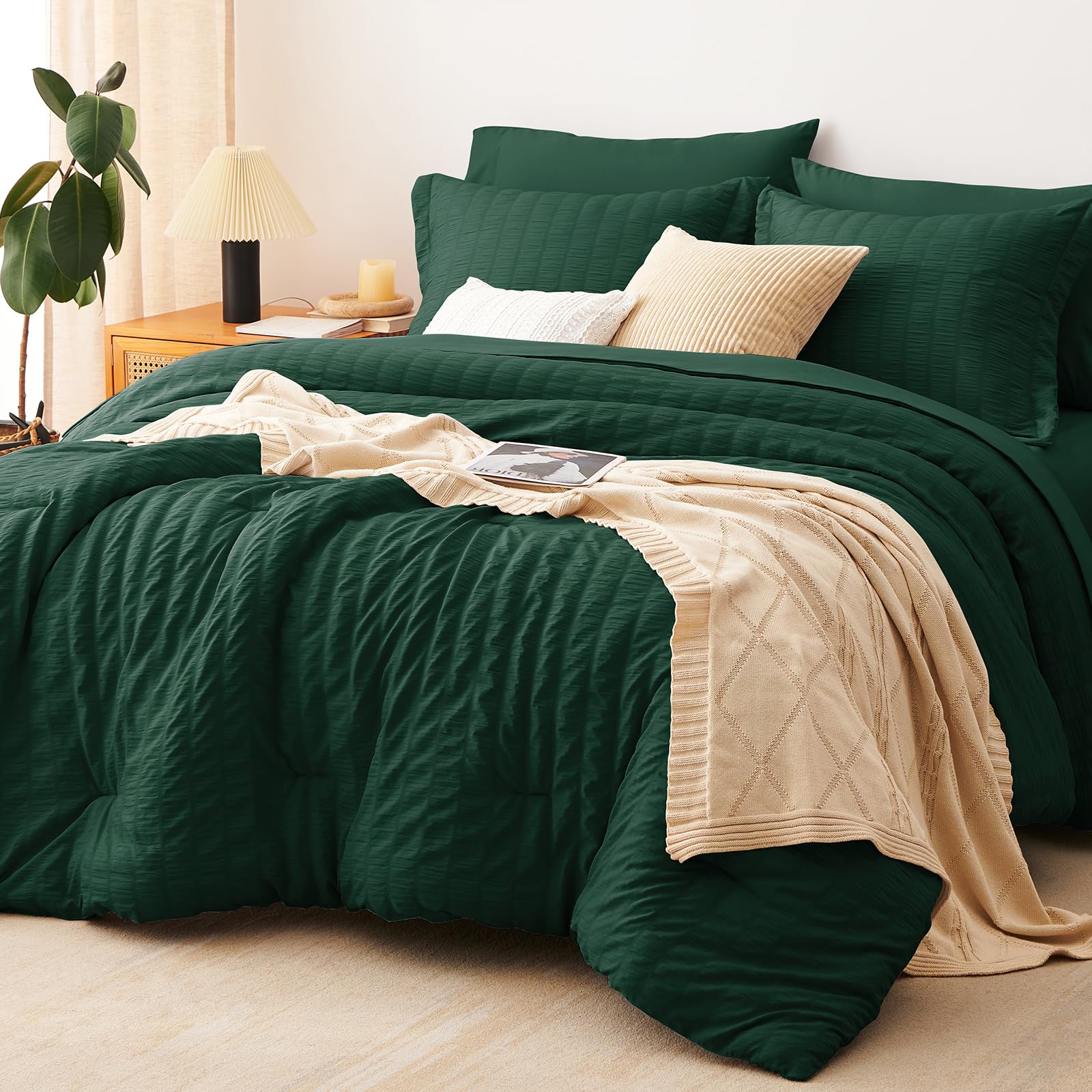 Seersucker Comforter Set – Lightweight, Textured & Soft Bedding for All Seasons