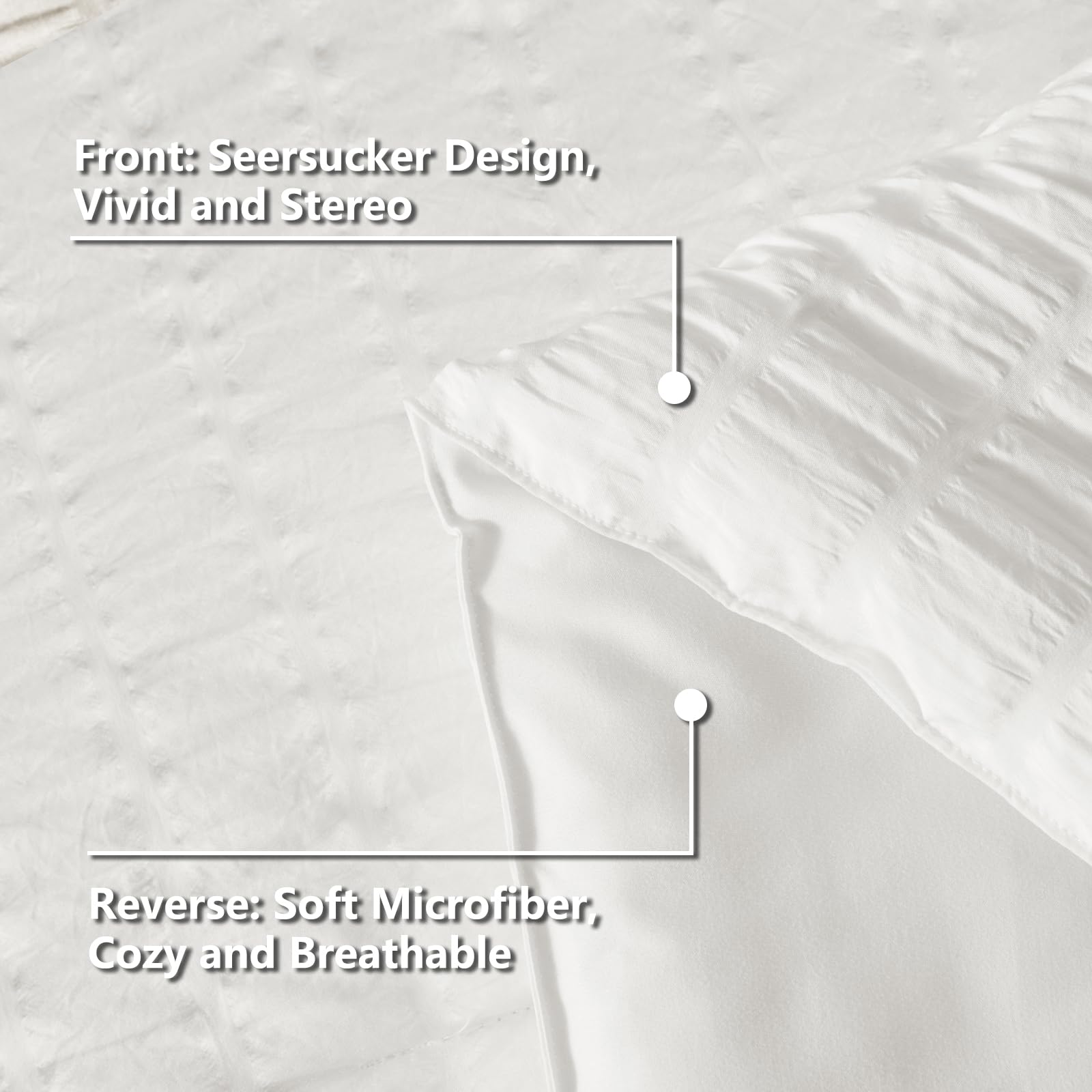 Seersucker Comforter Set – Lightweight, Textured & Soft Bedding for All Seasons