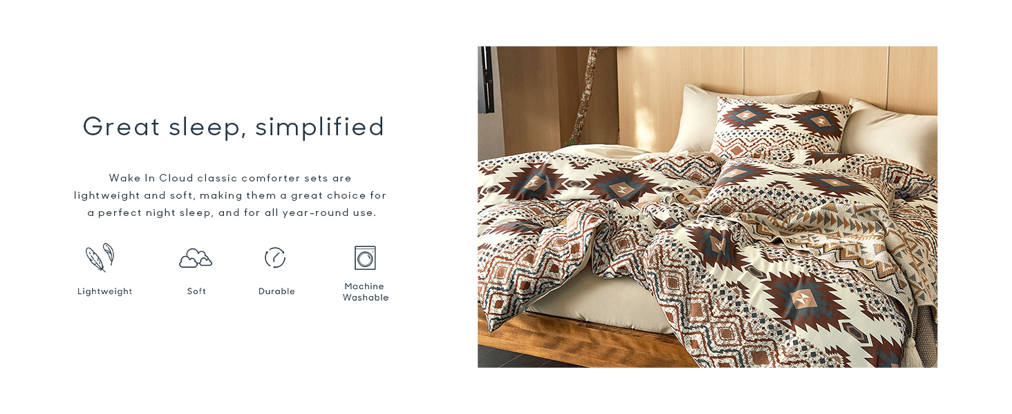 Southwestern Aztec Microfiber Quilt Set – Soft, Lightweight & Rustic Style Bedding