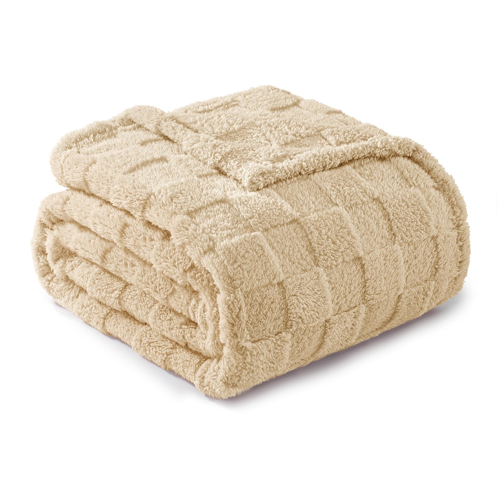 Ultra-Soft Flannel Jacquard Checkered Blanket – Lightweight, Warm & Stylish