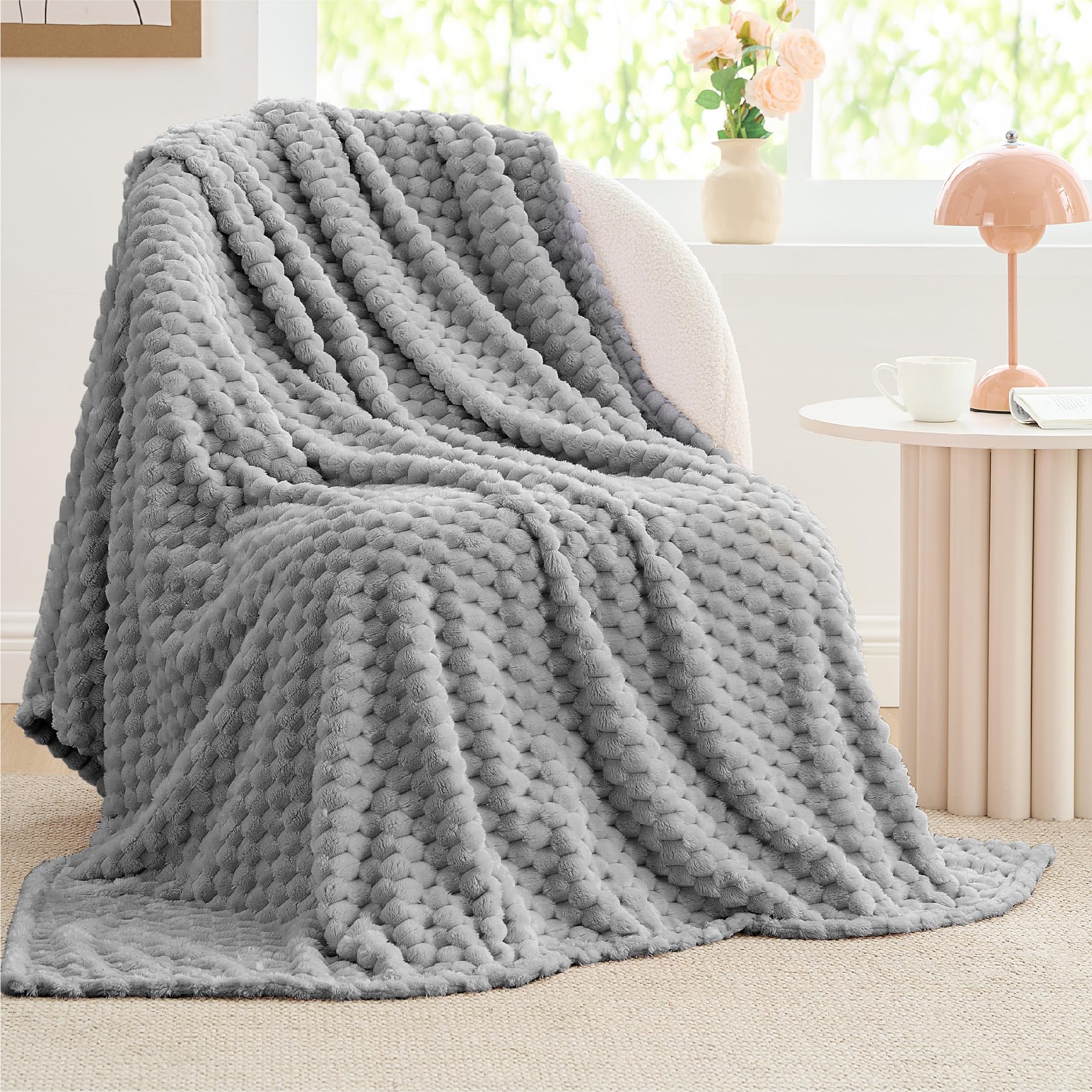3D Faux Tortoiseshell Jacquard Fleece Blanket – Soft, Cozy & Stylish Decorative Throw