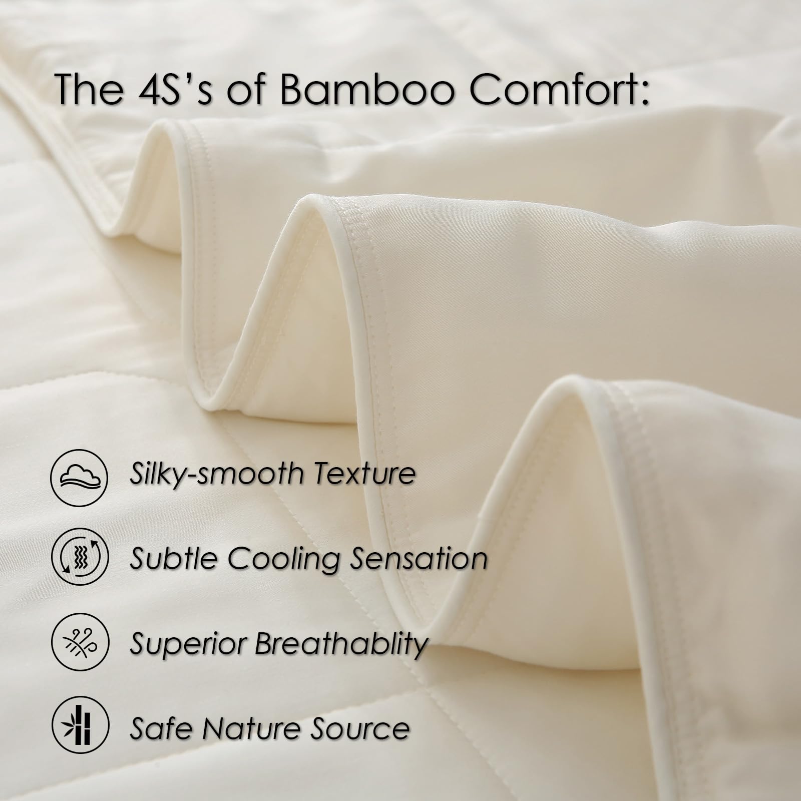 Bamboo Fiber Quilted Summer Quilt – Soft, Cooling & Hypoallergenic Comfort
