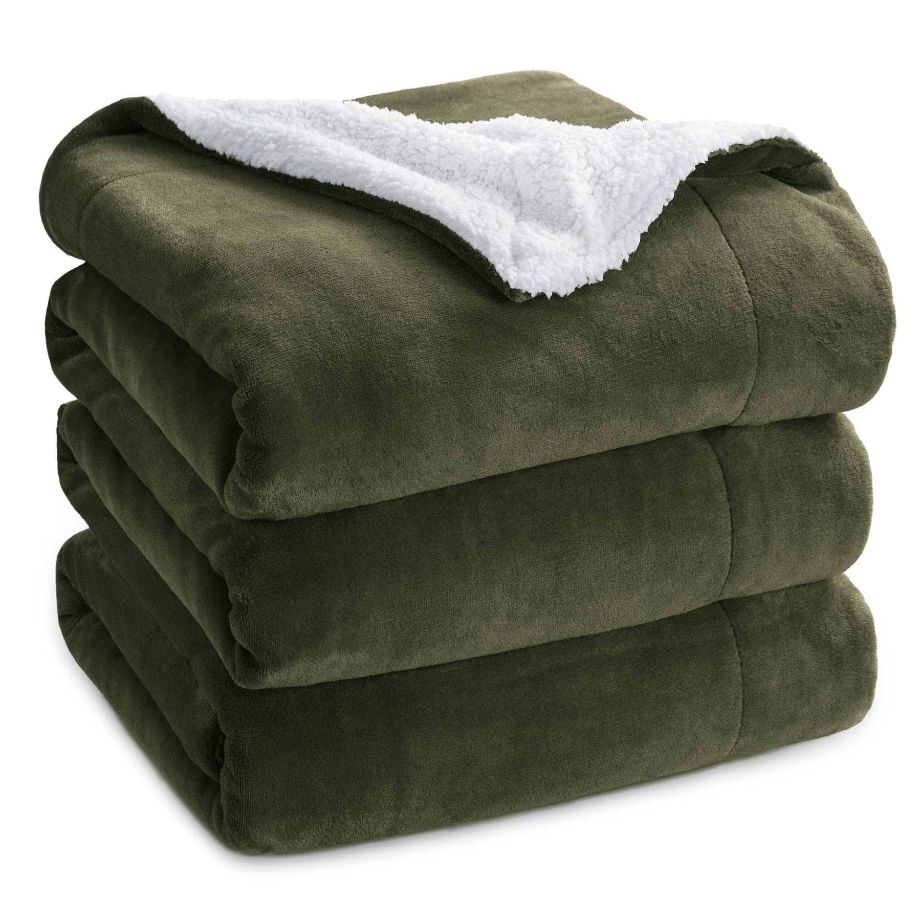 Dual-Layer Flannel & Sherpa Fleece Blanket – Soft, Cozy & Durable
