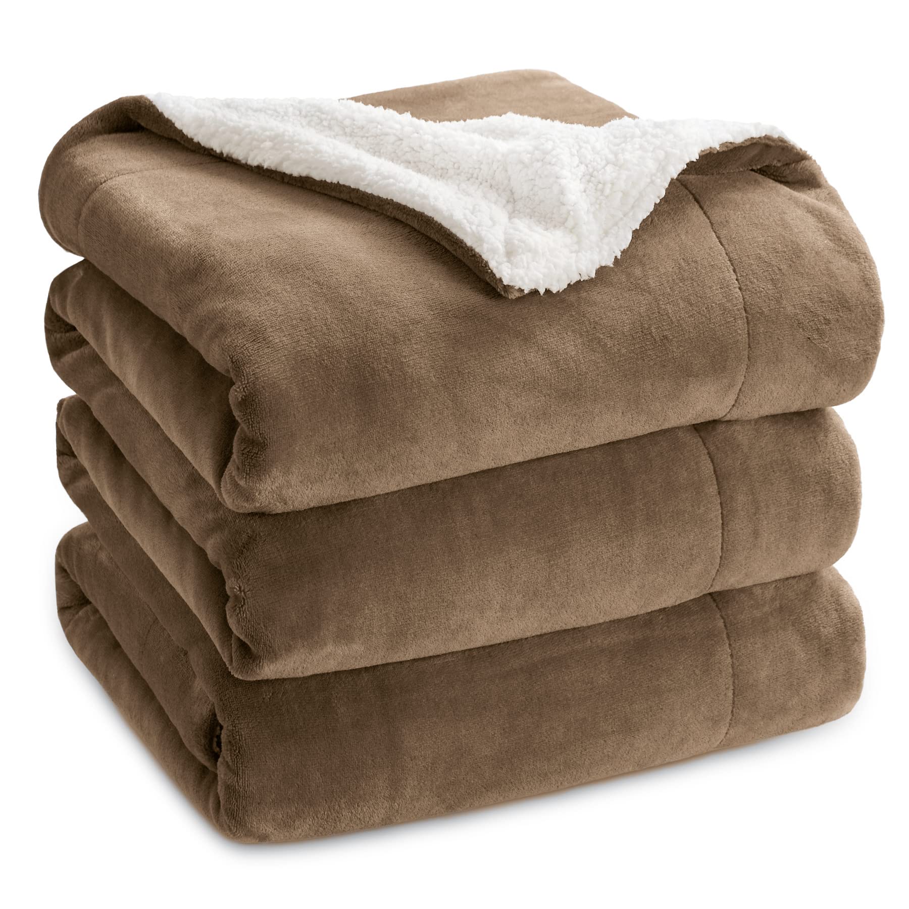 Dual-Layer Flannel & Sherpa Fleece Blanket – Soft, Cozy & Durable