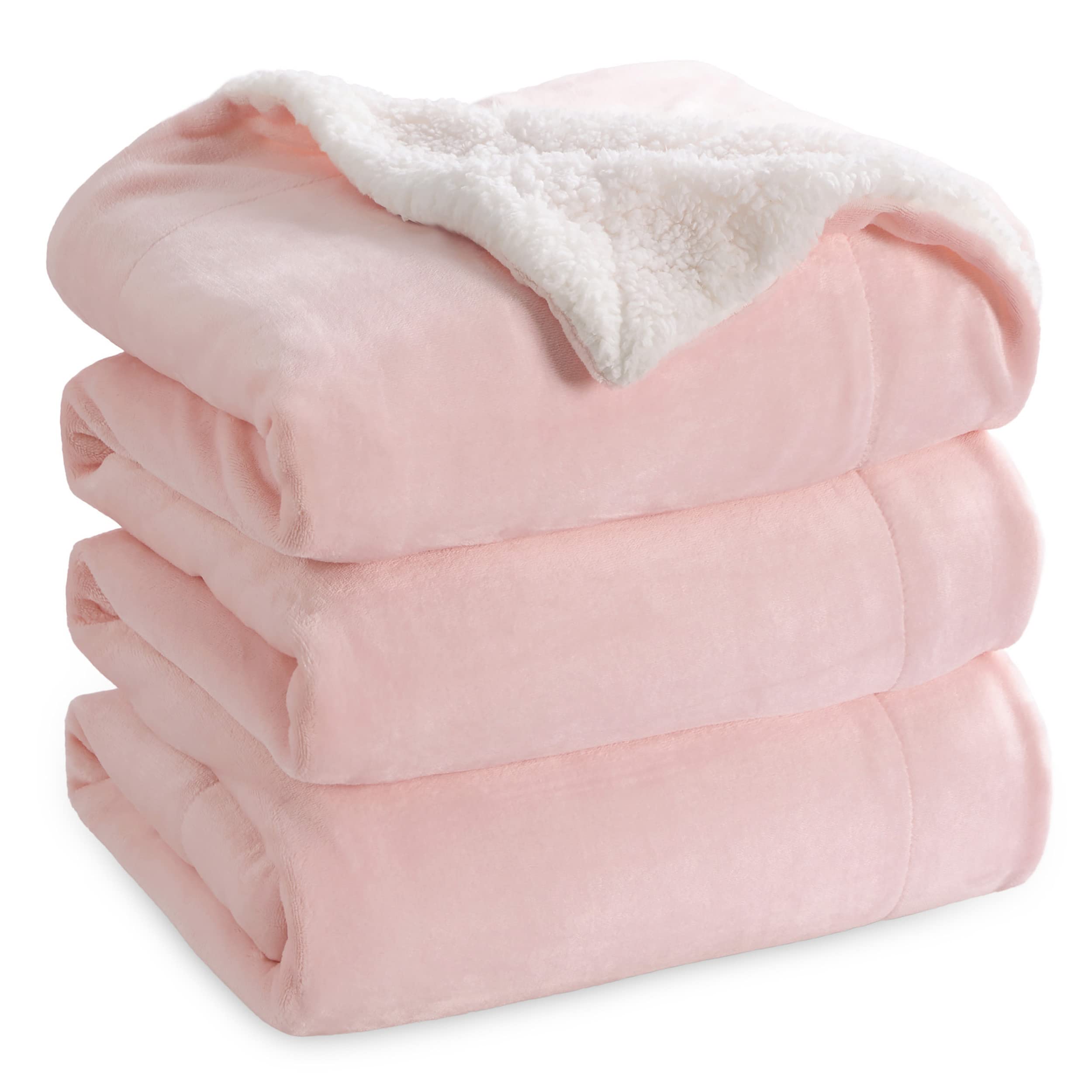 Dual-Layer Flannel & Sherpa Fleece Blanket – Soft, Cozy & Durable