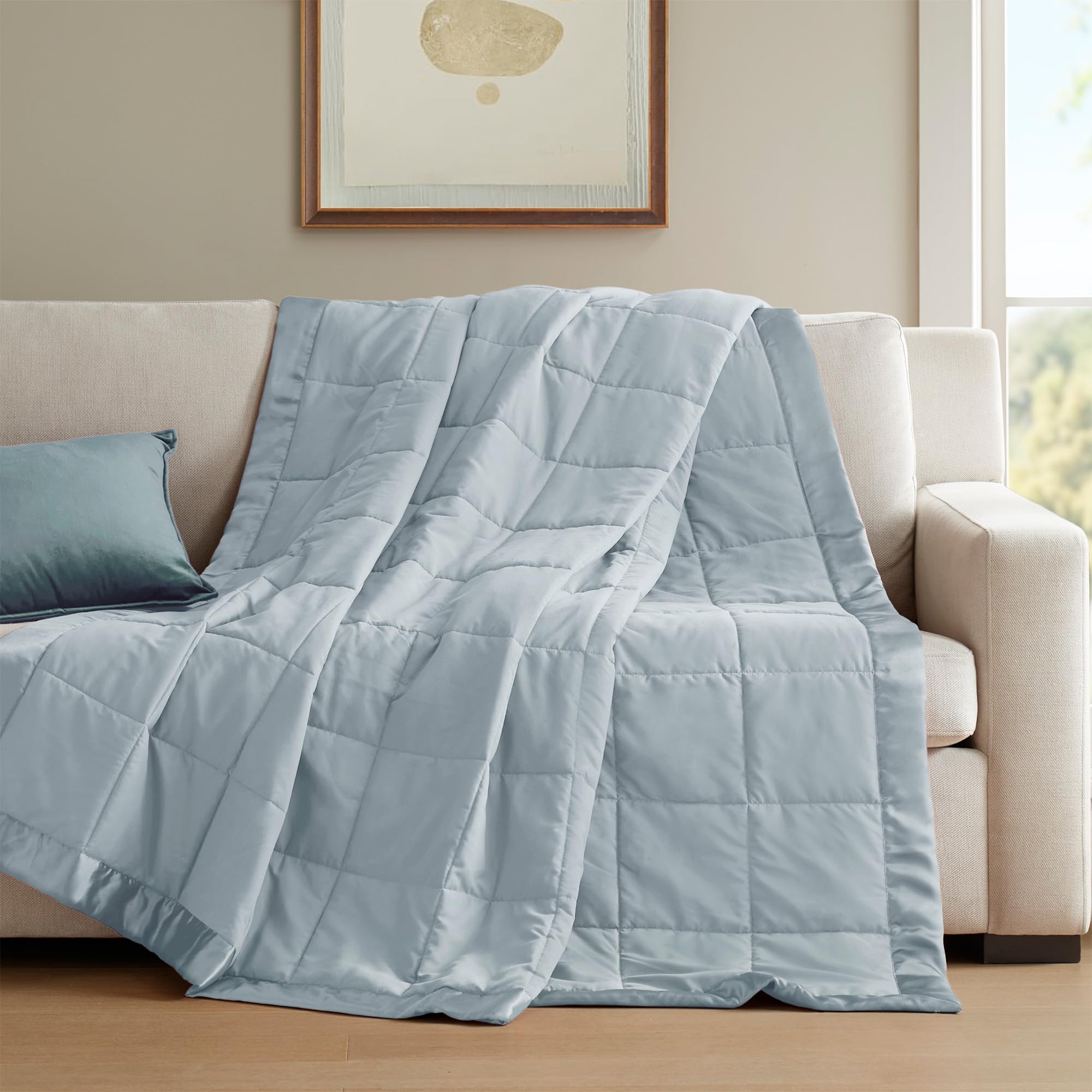 Microfiber Summer Quilt - Soft & Breathable, Dual-Sided, Machine Washable