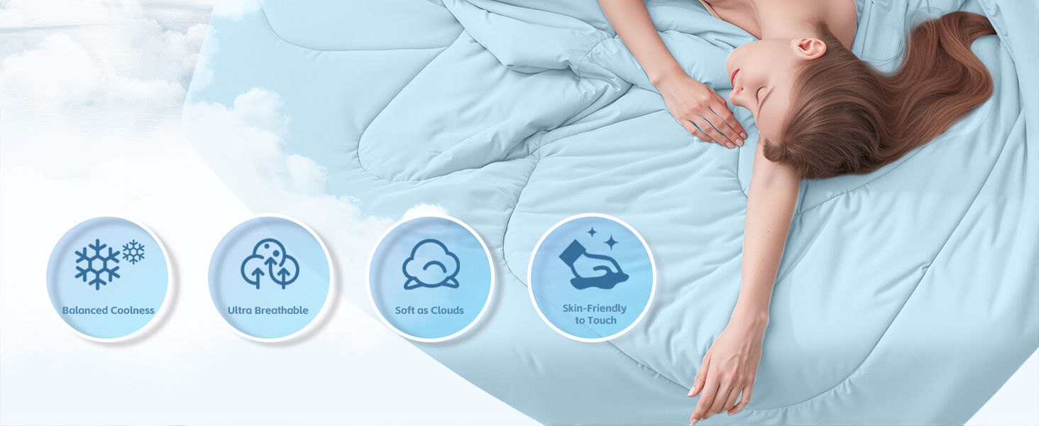 Cooling Summer Quilt – Lightweight, Breathable & Soft Comfort for Hot Nights