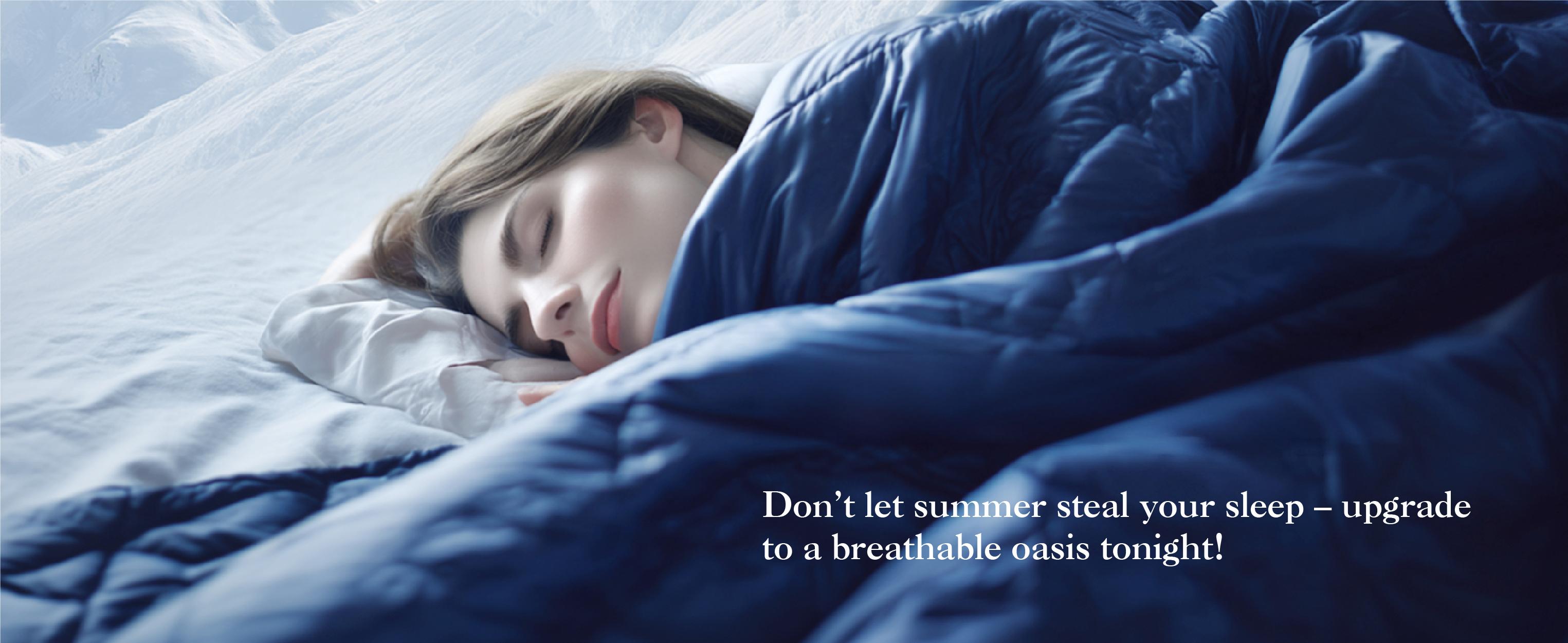 Cooling Bamboo Fiber Summer Quilt – Lightweight, Breathable & Silky Soft