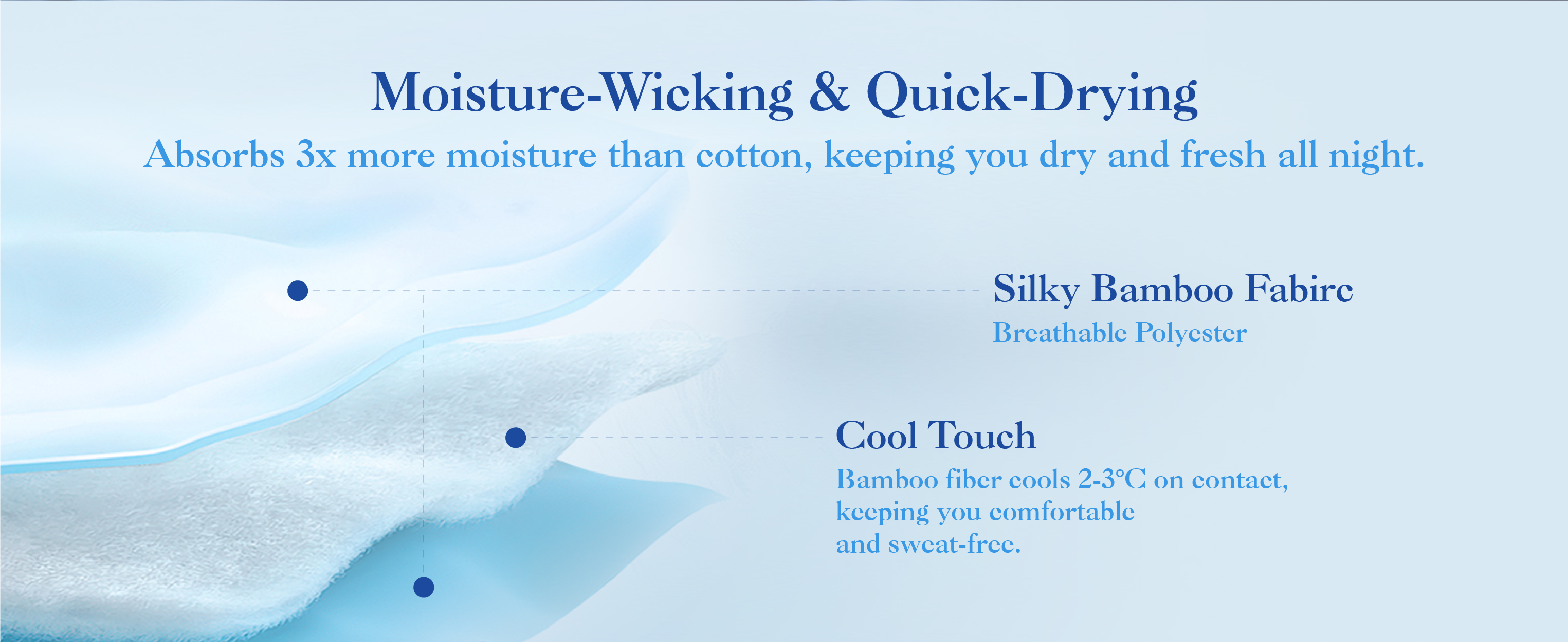 Cooling Bamboo Fiber Summer Quilt – Lightweight, Breathable & Silky Soft