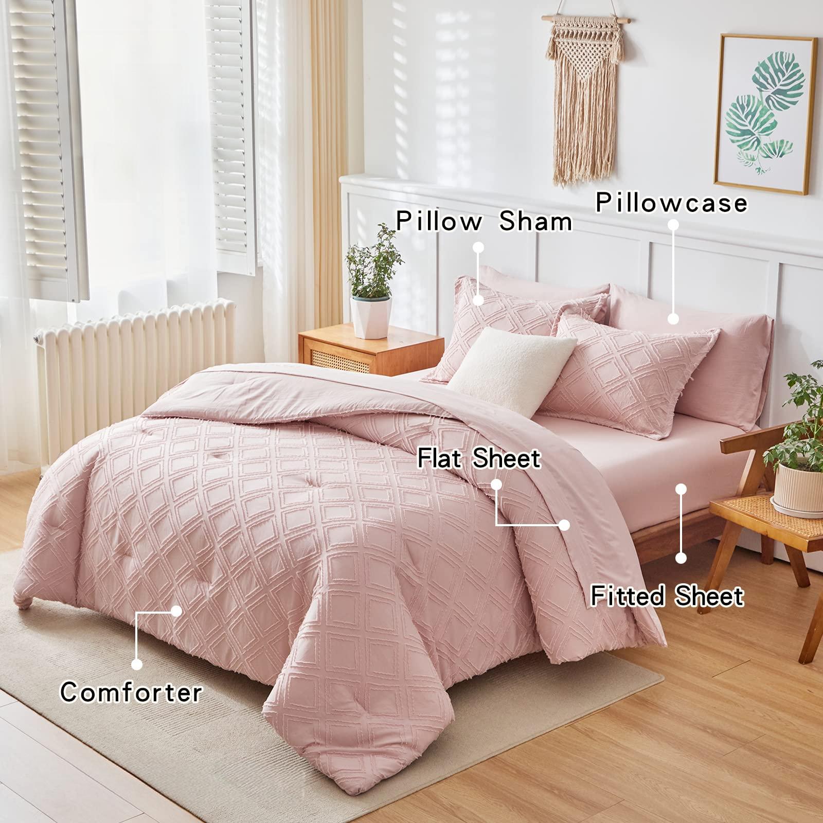 Classic Diamond Tufted Quilt Set – Soft Washed Microfiber Bedding for Year-Round Comfort