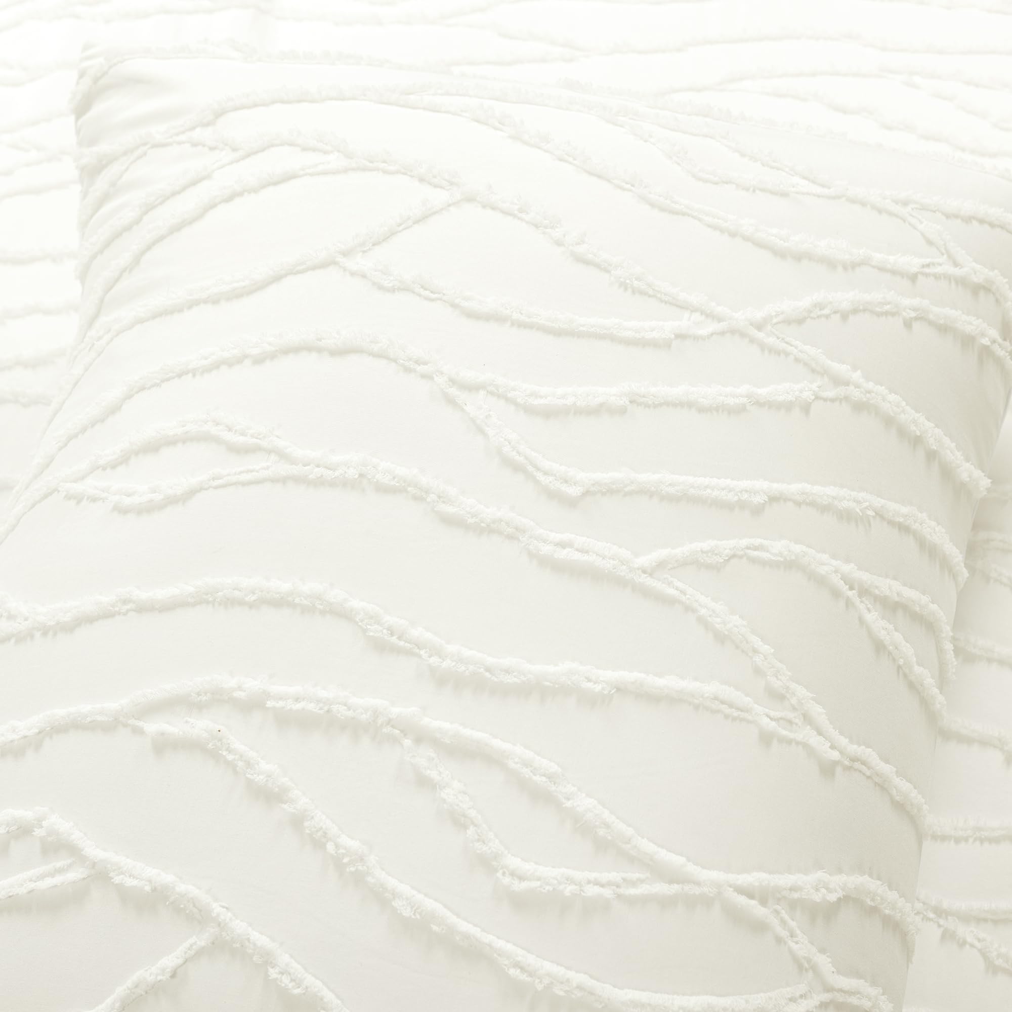 Wavy Tufted Jacquard Comforter Set – Soft, Cozy & Textured Bedding