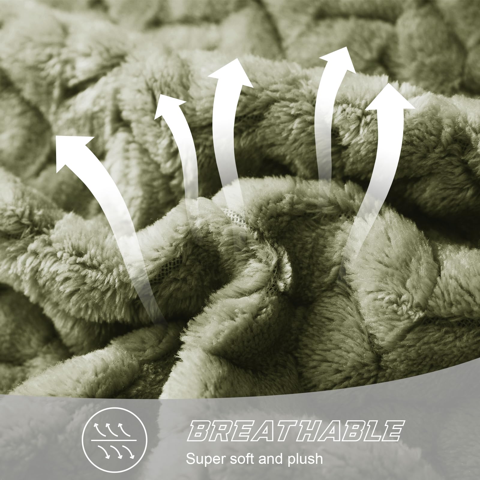 Fleece Blanket with Woven Wheat Pattern – Soft, Lightweight & Stylish Jacquard Throw