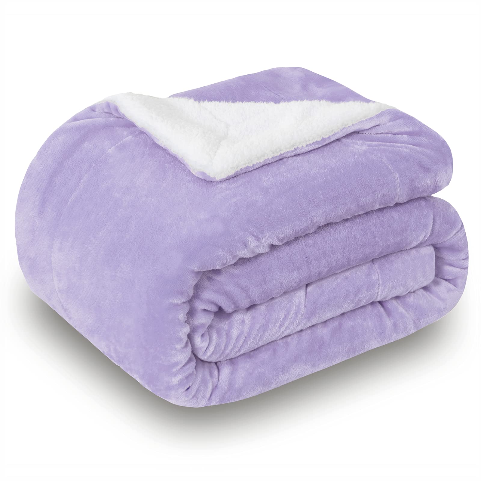 Dual-Layer Flannel & Sherpa Fleece Blanket – Ultra-Soft, Warm & Cozy Throw