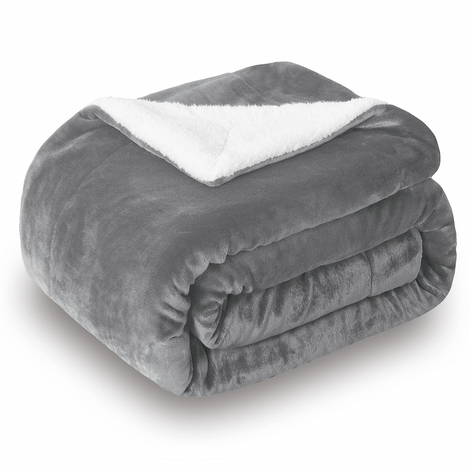 Dual-Layer Flannel & Sherpa Fleece Blanket – Ultra-Soft, Warm & Cozy Throw