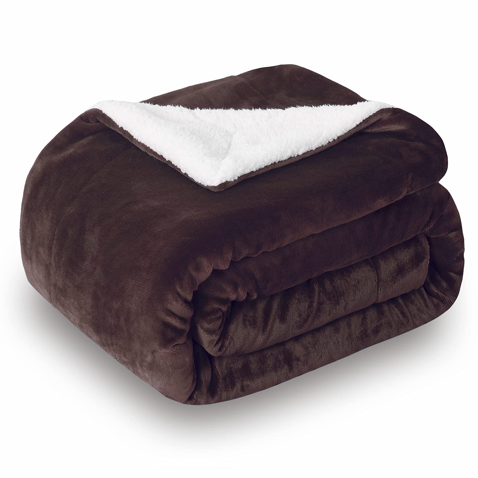 Dual-Layer Flannel & Sherpa Fleece Blanket – Ultra-Soft, Warm & Cozy Throw