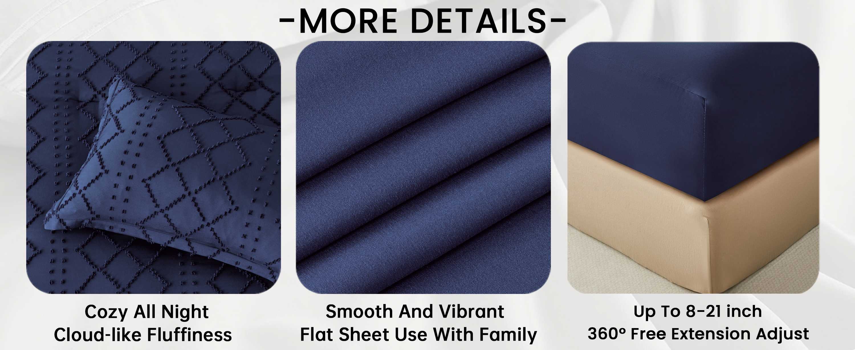 Geometric Cutwork Tufted Quilt Set – Soft Washed Microfiber Bedding for Comfortable Sleep