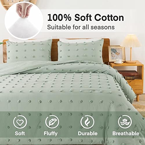 Tufted Dot Quilt Set – Minimalist Textured Design, Soft Microfiber Filling, Durable Stitching & Easy-Care Bedding