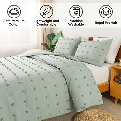 Tufted Dot Quilt Set – Minimalist Textured Design, Soft Microfiber Filling, Durable Stitching & Easy-Care Bedding