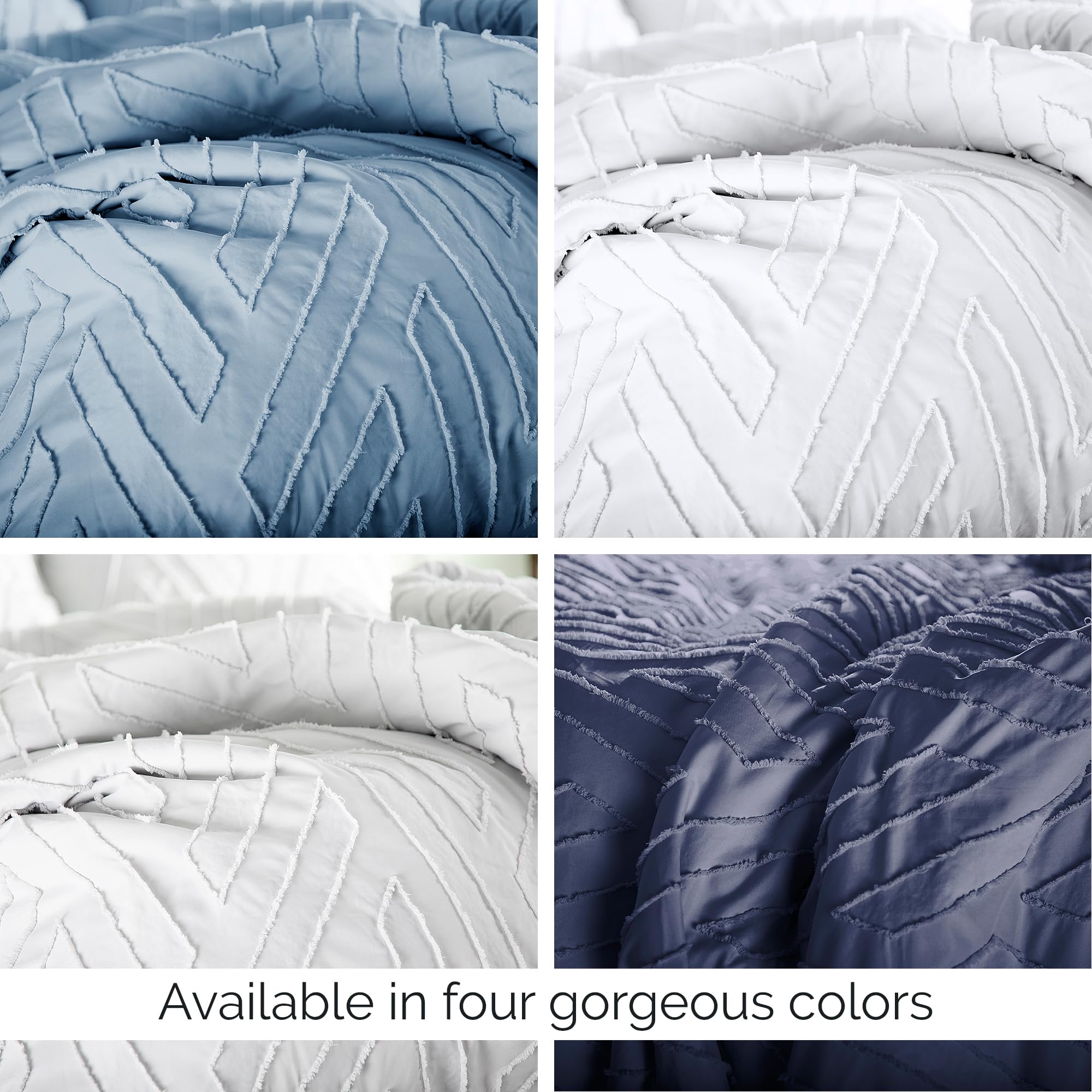 Herringbone Tufted Cut Jacquard Quilt Set – 3D Textured Design, All-Season Down-Alternative Filling & Easy-Care Microfiber Bedding