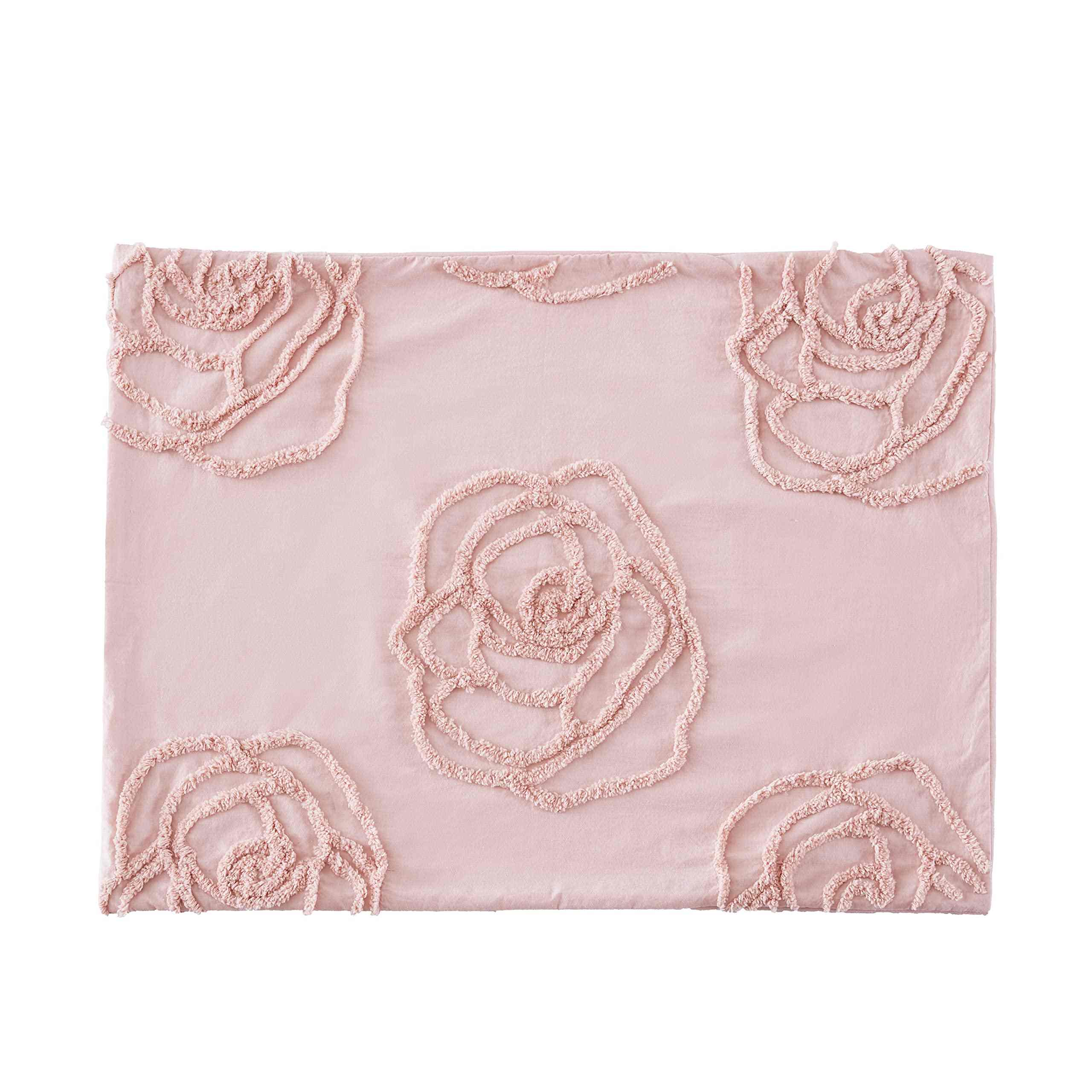 Rose Tufted Quilt Set – Soft Cotton Fabric, Elegant Textured Design & Easy-Care Bedding