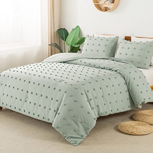 Tufted Dot Quilt Set – Minimalist Textured Design, Soft Microfiber Filling, Durable Stitching & Easy-Care Bedding