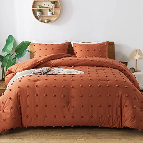 Tufted Dot Quilt Set – Minimalist Textured Design, Soft Microfiber Filling, Durable Stitching & Easy-Care Bedding
