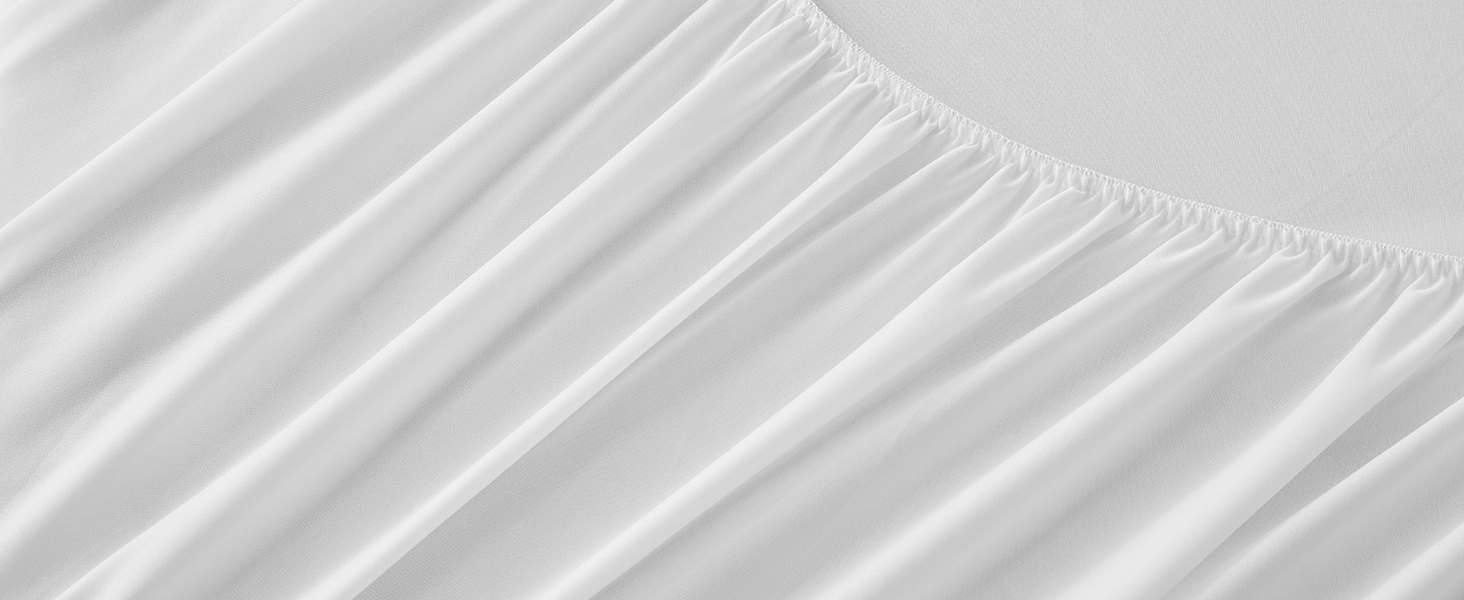 Breathable Bamboo Viscose Waterproof Mattress Protector with Deep Pocket