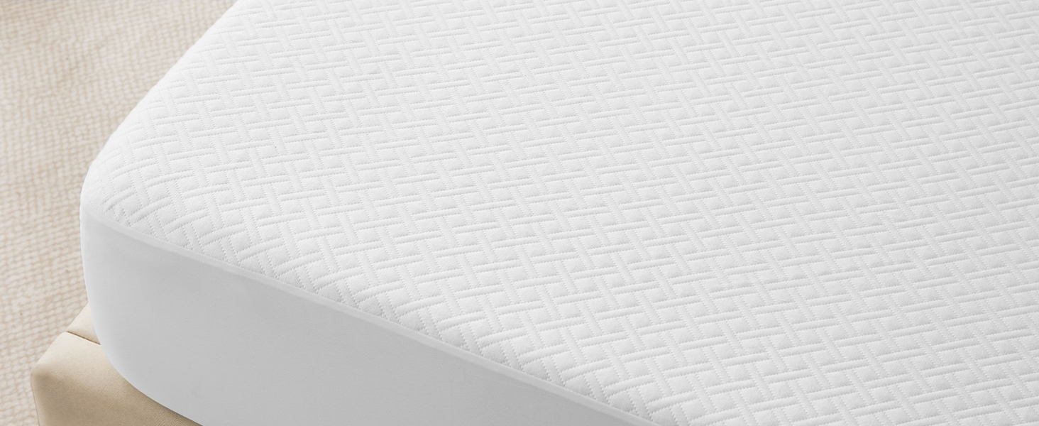 Breathable Bamboo Viscose Waterproof Mattress Protector with Deep Pocket