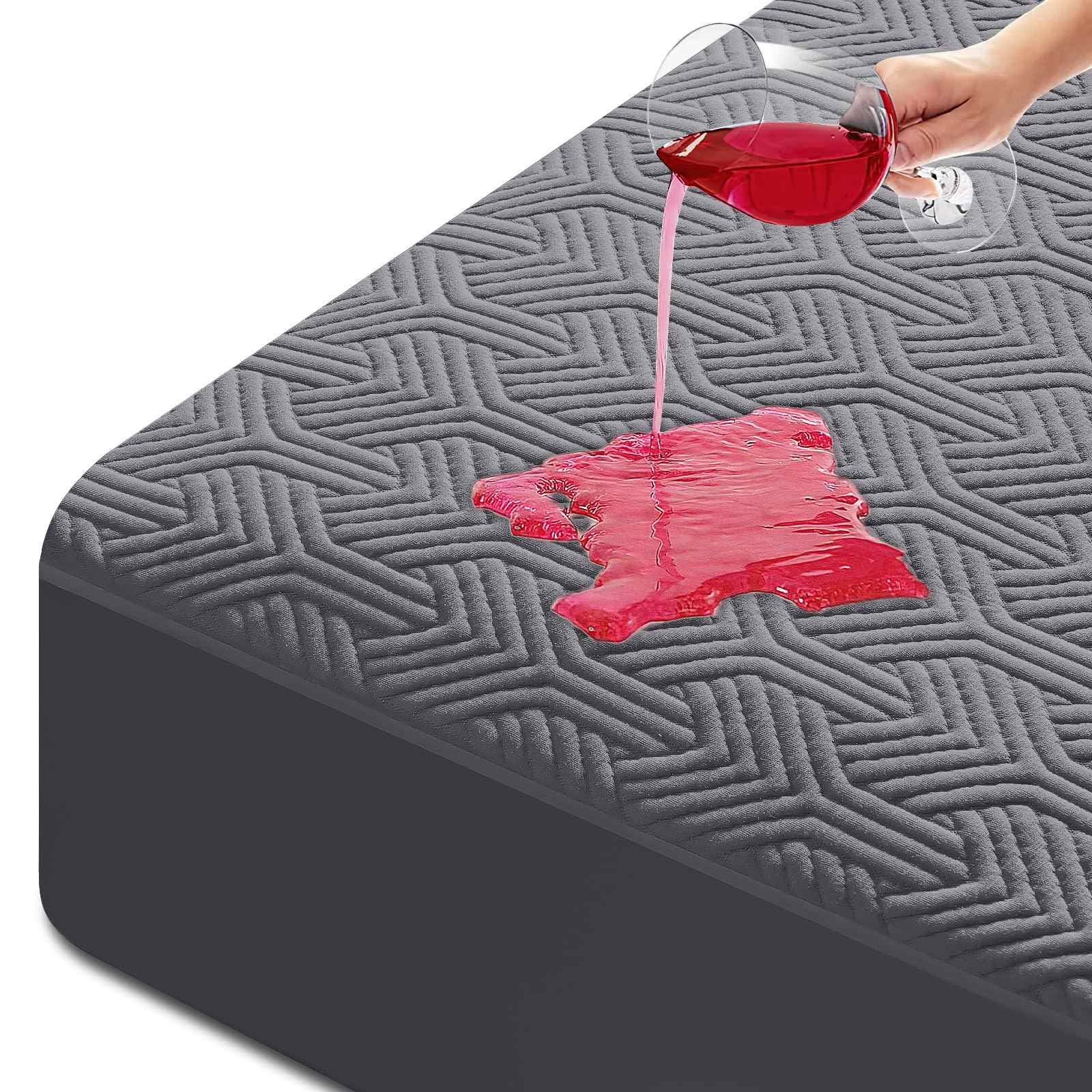 Cooling Bamboo Viscose Waterproof Fitted Mattress Protector with 3D Air Layer & Deep Pocket