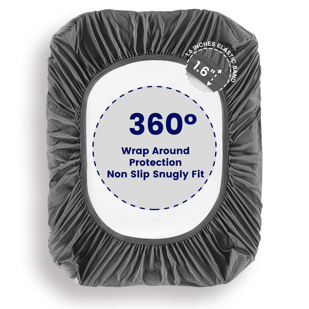 Microfiber Onion-Quilted Waterproof Mattress Protector with Deep Pocket