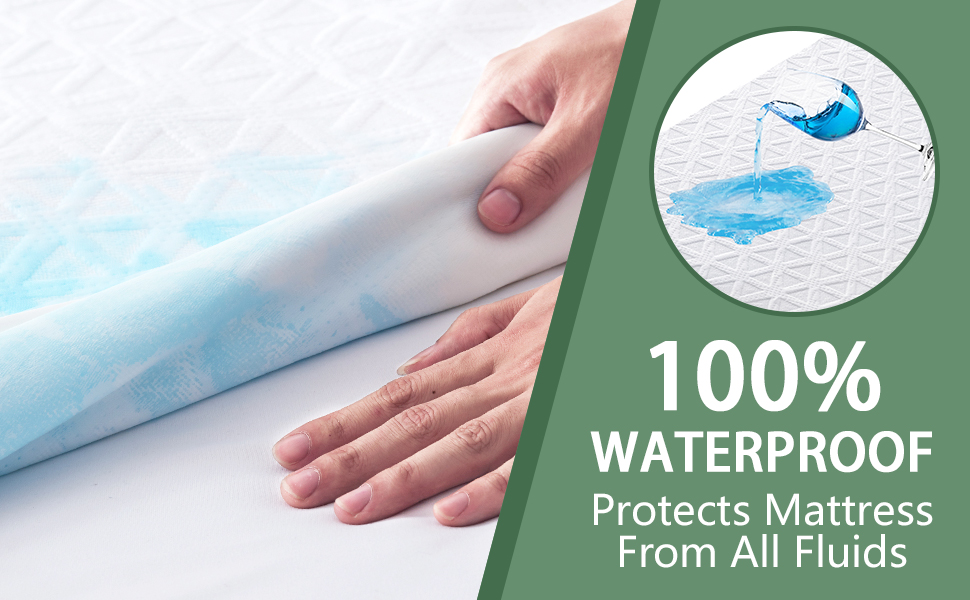 3D Air Fabric Waterproof Mattress Protector with Deep Pocket