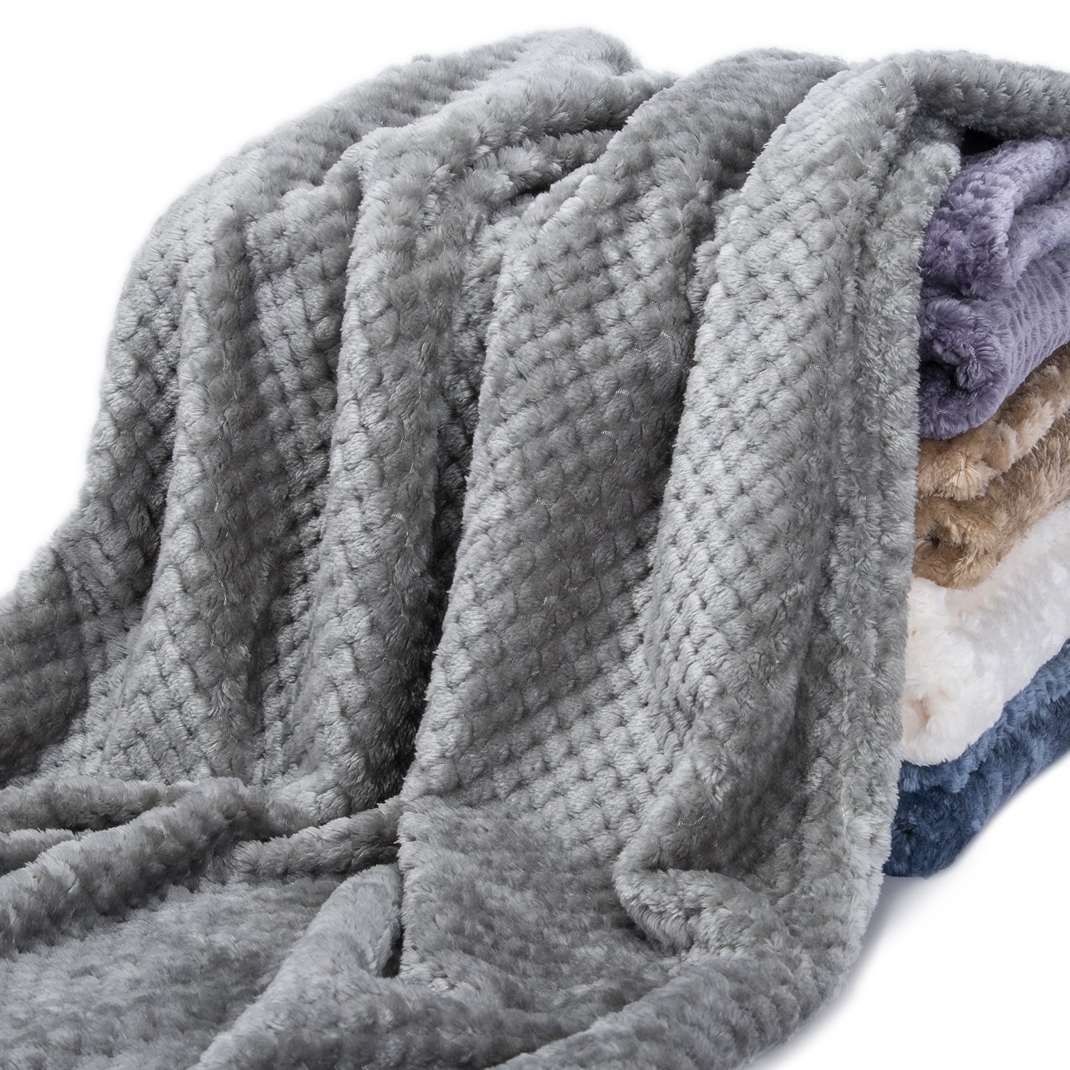 Ultra-Soft Plush Textured Fleece Blanket