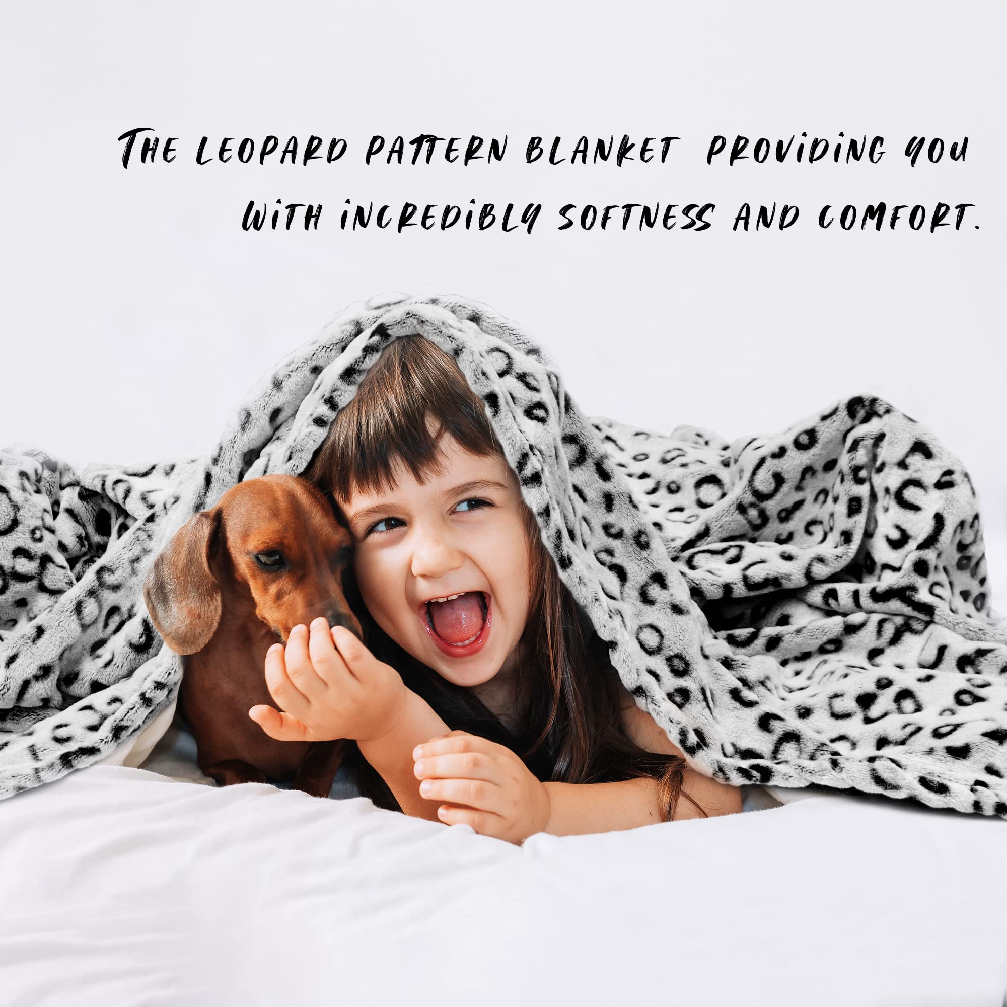 Leopard Print Fleece Throw Blanket