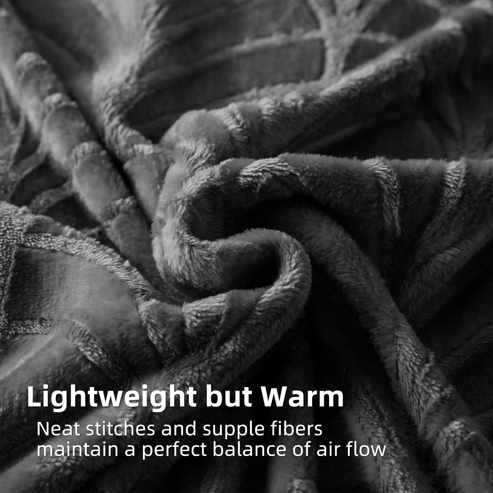 Soft and Fluffy Jacquard Flannel Fleece Blanket