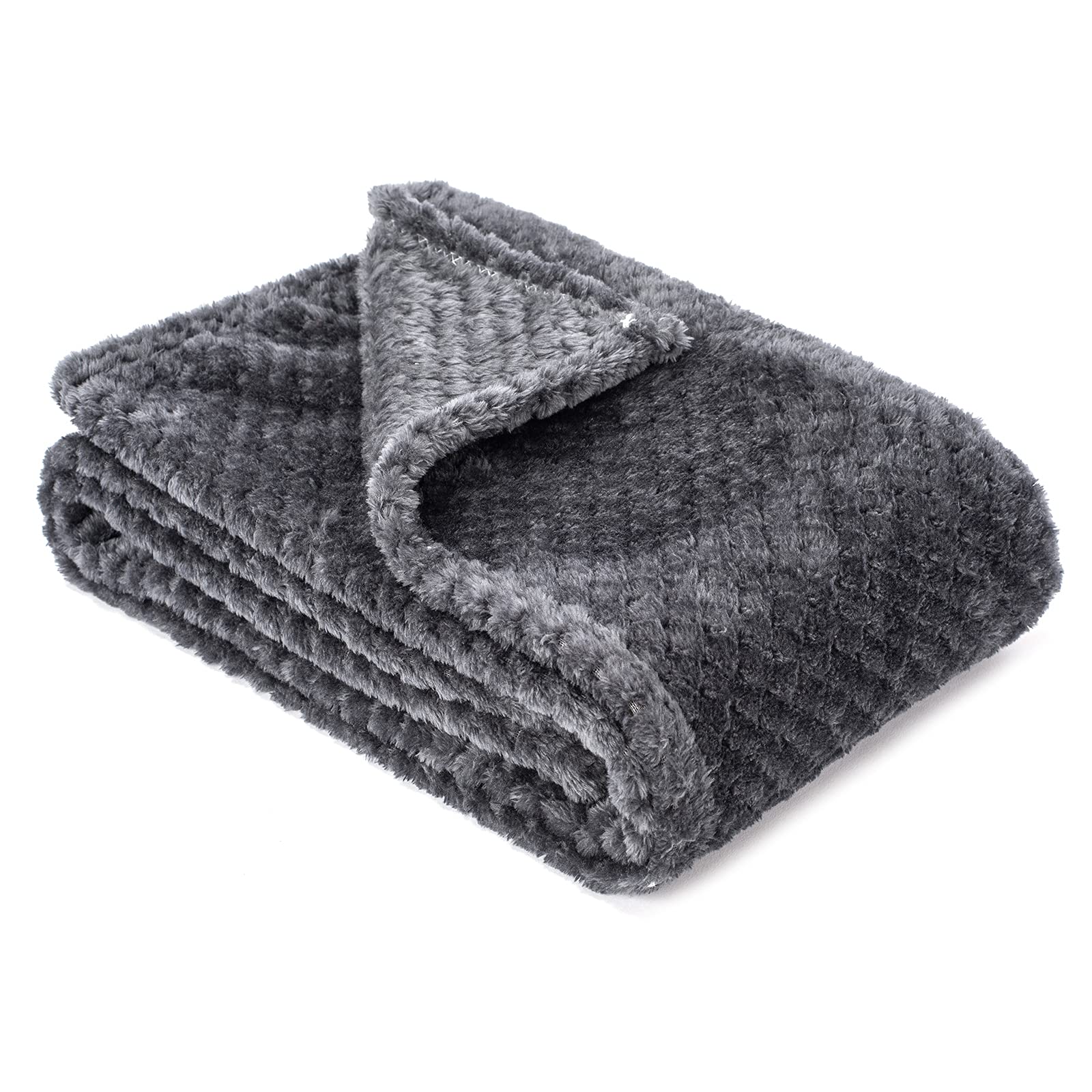 Ultra-Soft Plush Textured Fleece Blanket