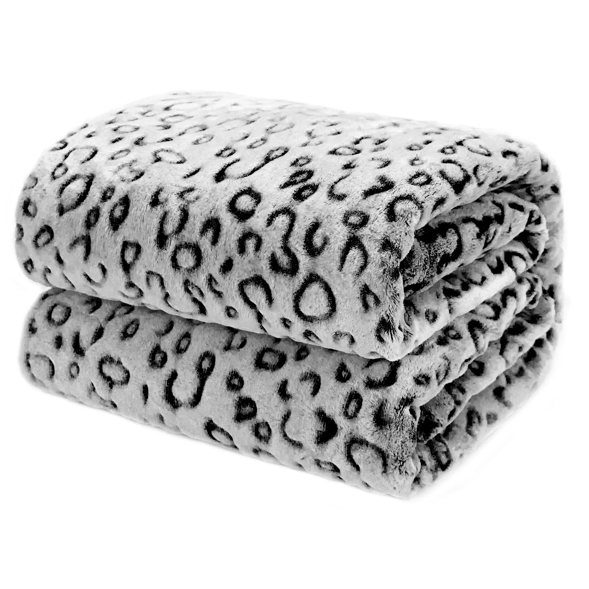 Leopard Print Fleece Throw Blanket